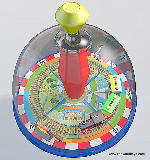 ELECTRONIC TRAIN SPINNING TOP