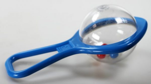 Baby ball rattle with handle