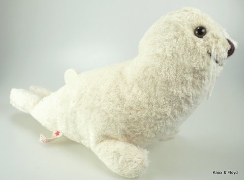 Kalisto organic cotton soft toy, BABY SEAL