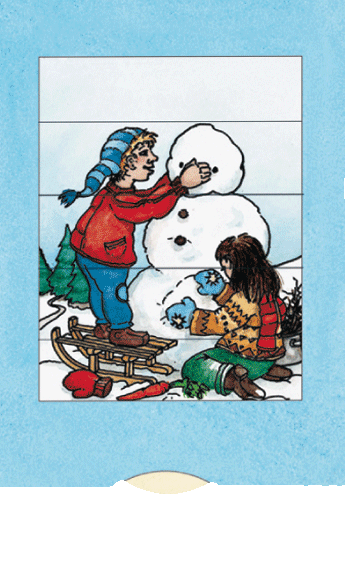 2-Way Greeting Card - Snowman