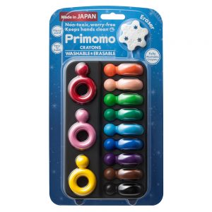 Primomo Non-Toxic Washable Crayon Ring 12 Colours