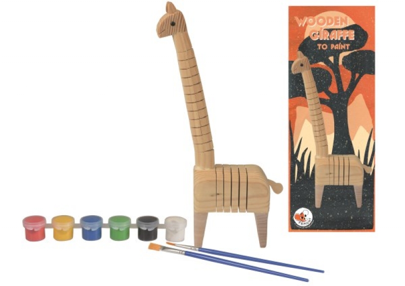 WOODEN GIRAFFE TO PAINT – Knox and Floyd Imports