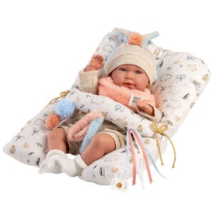 Llorens Dolls 42 cm - Newborn Mimi crybaby with bump cushion
